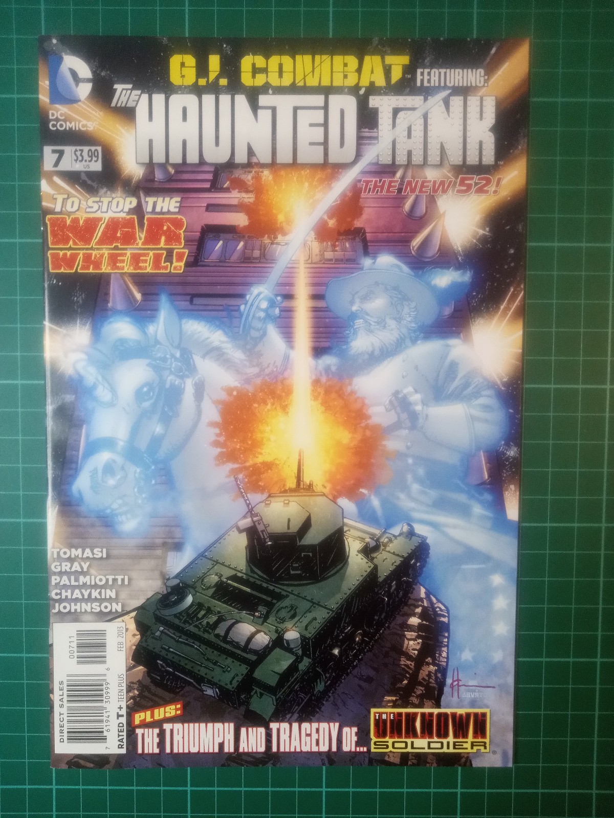 GI COMBAT #7 COVER A (2012 SERIES) , Palmiotti / Gray NEW 52 , NM NEAR MINT WP