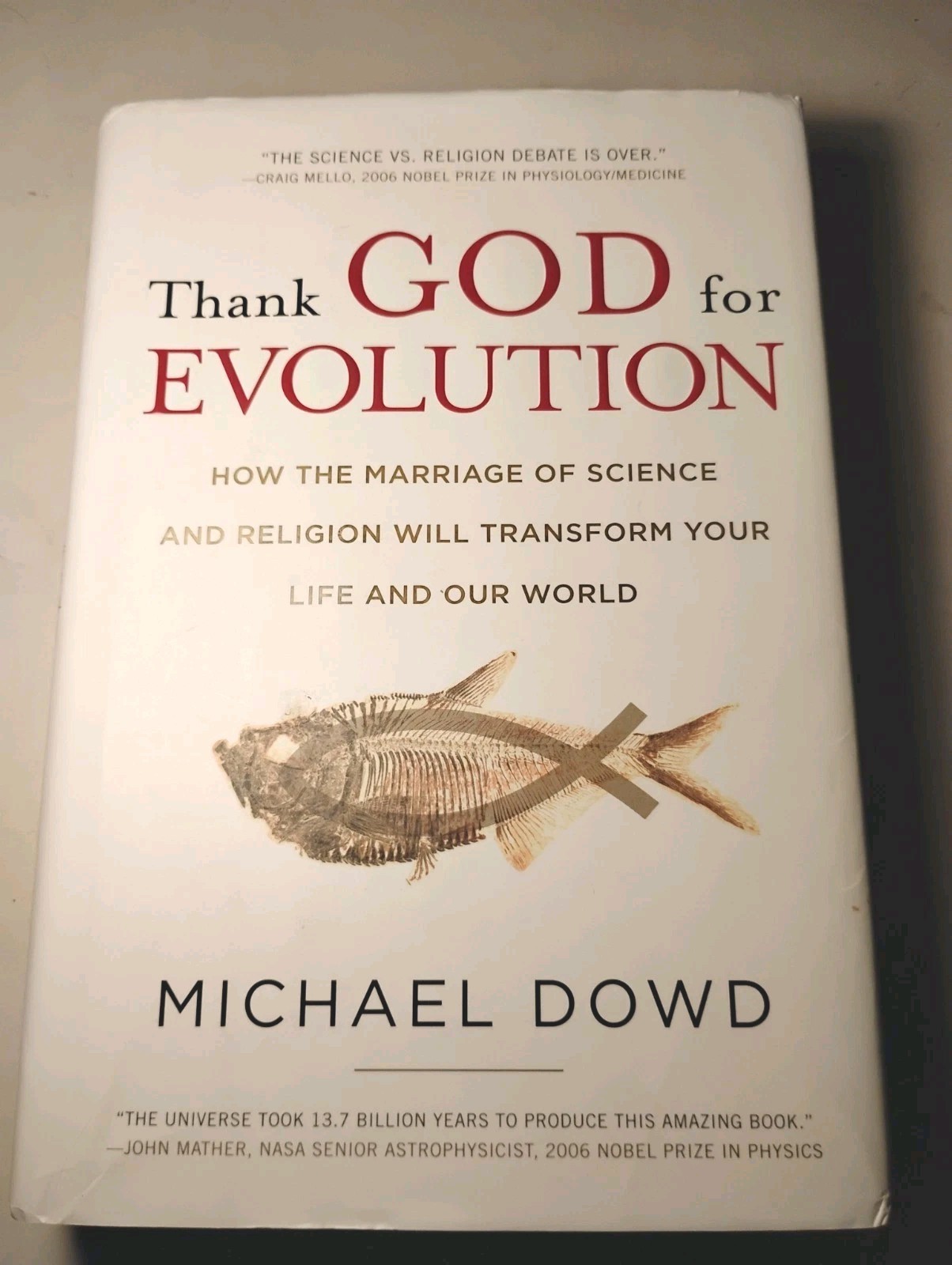 Thank God for Evolution Michael Dowd SIGNED 1st ED 2008 Science Religion DJ