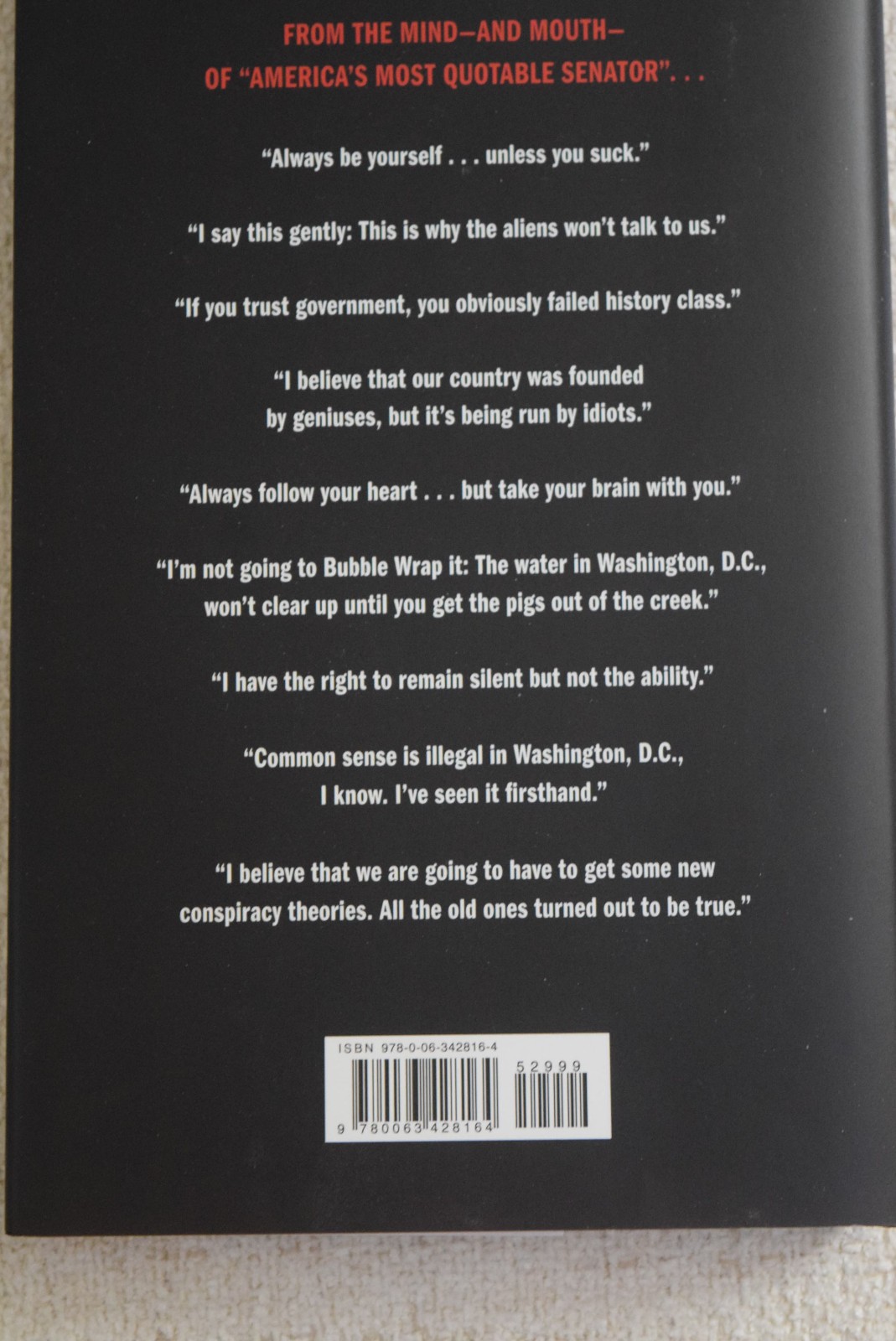 How to Test Negative for Stupid : And Why Washington Never Will by John Kennedy