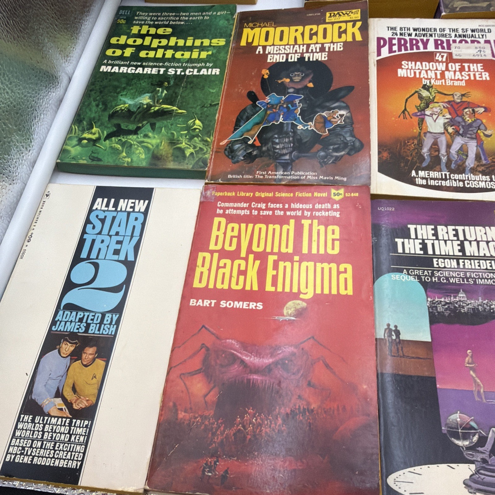 Lot of 60 Used Vintage Science Fiction Paperbacks 50s 60s 70s Great Condition