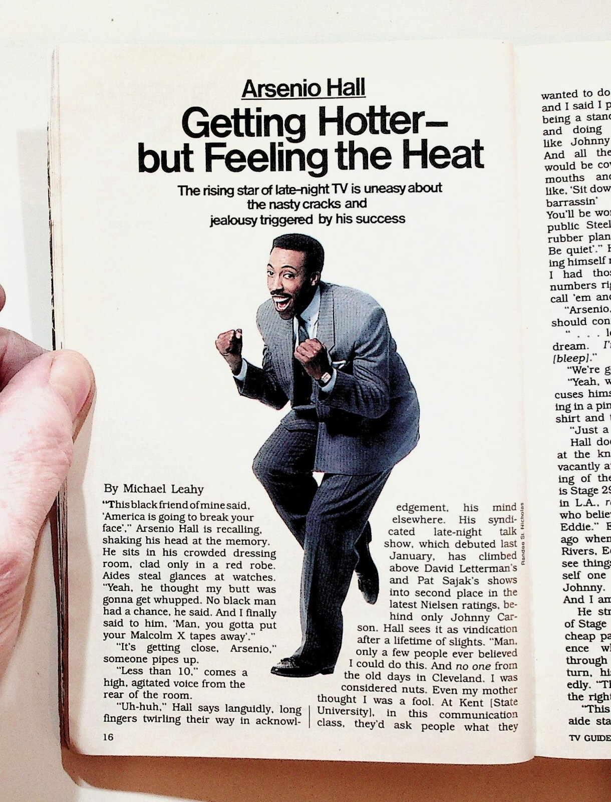 1989 September 30 TV Guide Magazine Western Illinois Edition Arsenio Hall