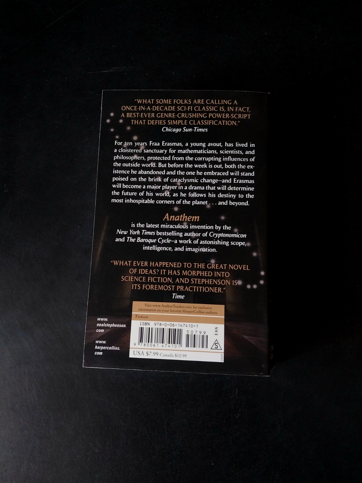 Neal Stephenson – Anathem – Harper First Printing 2009