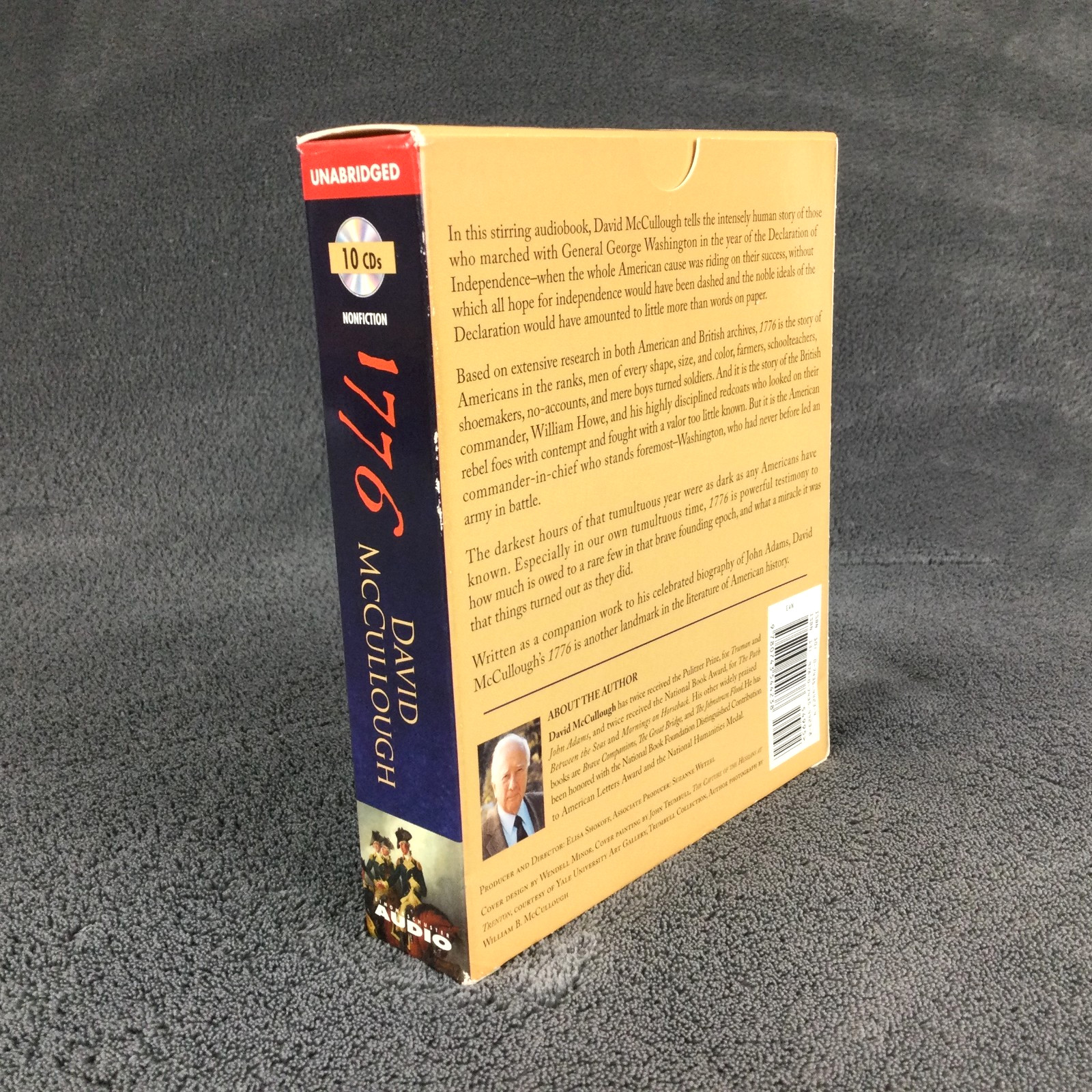 1776 Audio Book – David McCullough 10 CD Discs 12hrs Read By Author EXCELLENT