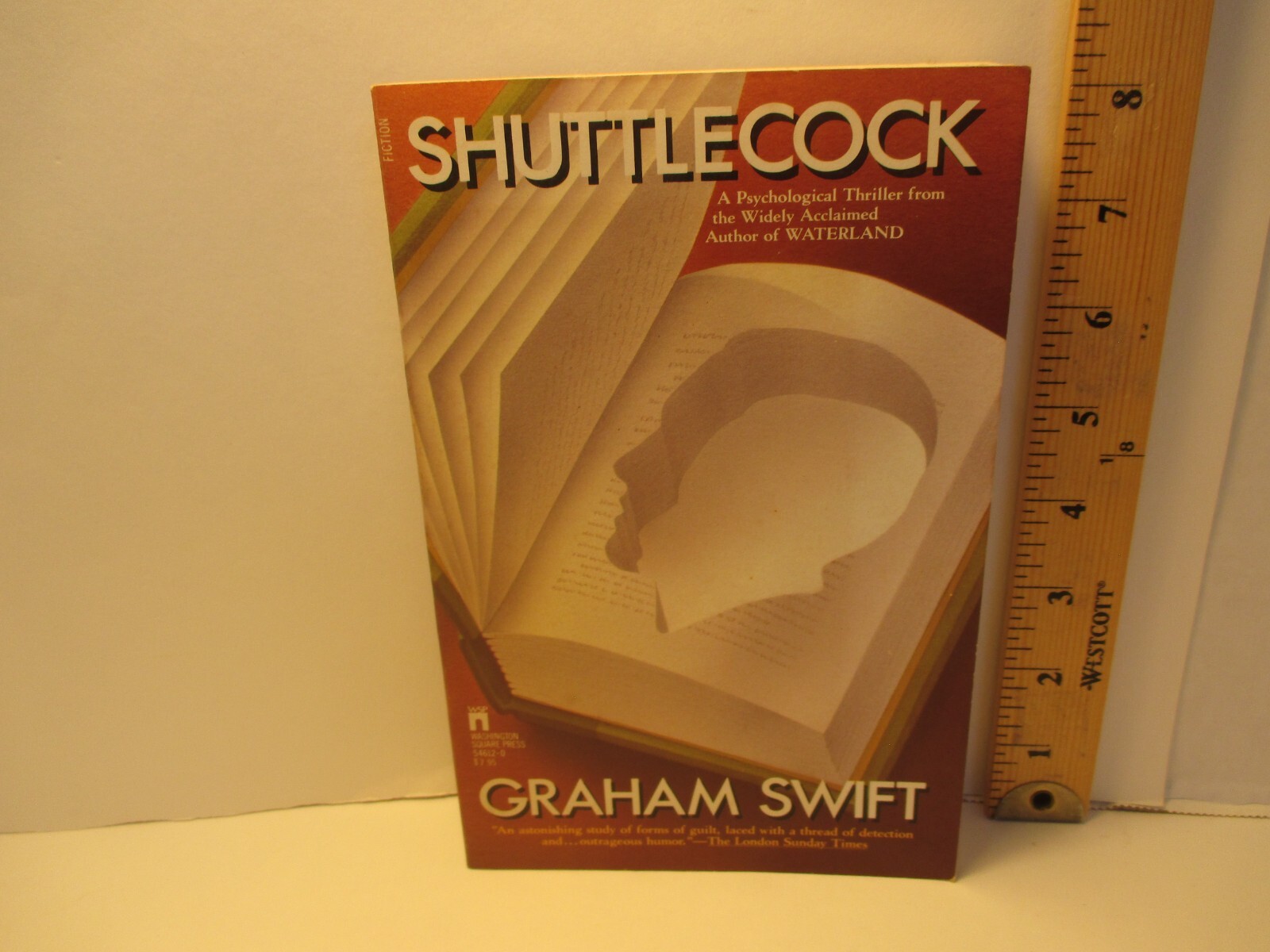 fiction SHUTTLECOCK by GRAHAM SWIFT 1985 pb Washington Square Press 1st ed