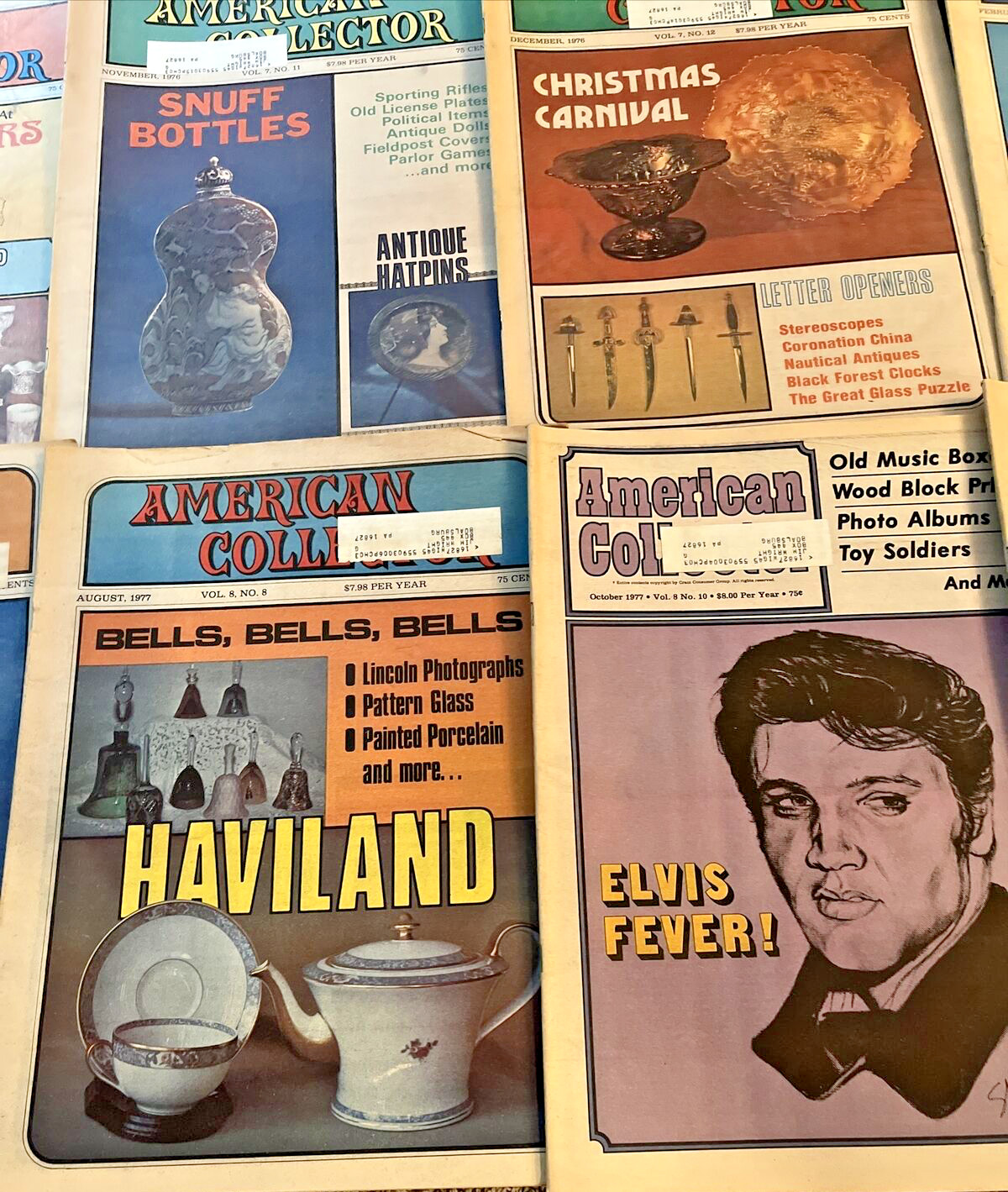 LOT Of 20 “American Collector” Magazines 1976-77 Occupied Japan Carnival Glass