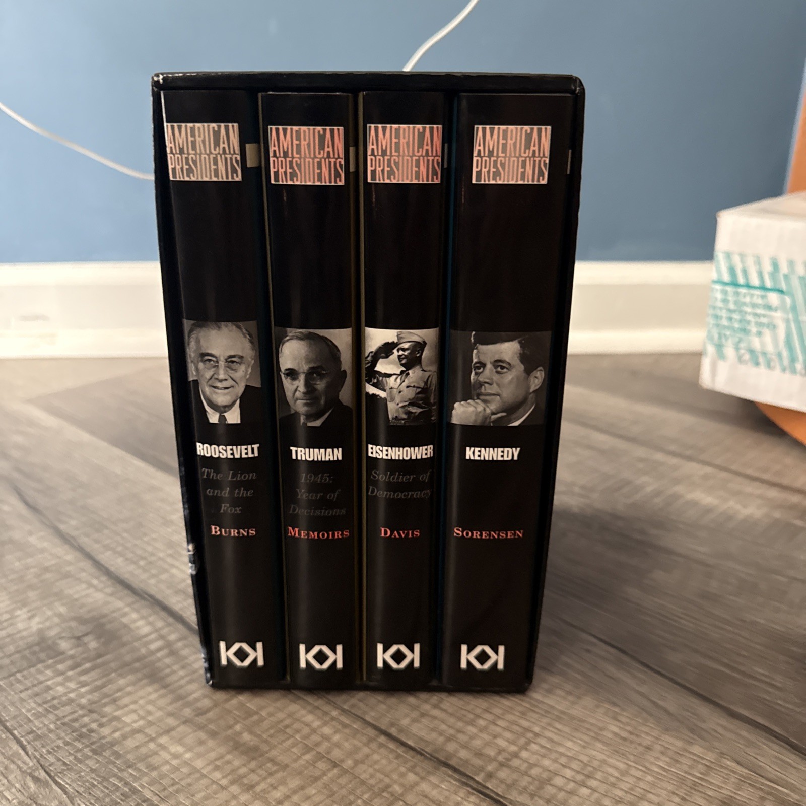 American Presidents 4 Vol HCDJ Vintage Set Kennedy Truman FDR Eisenhower New