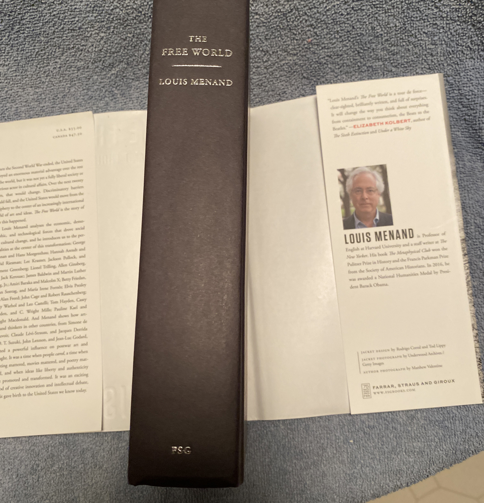 The Free World Art and Thought in the Cold War Hardcover Book Louis Menand