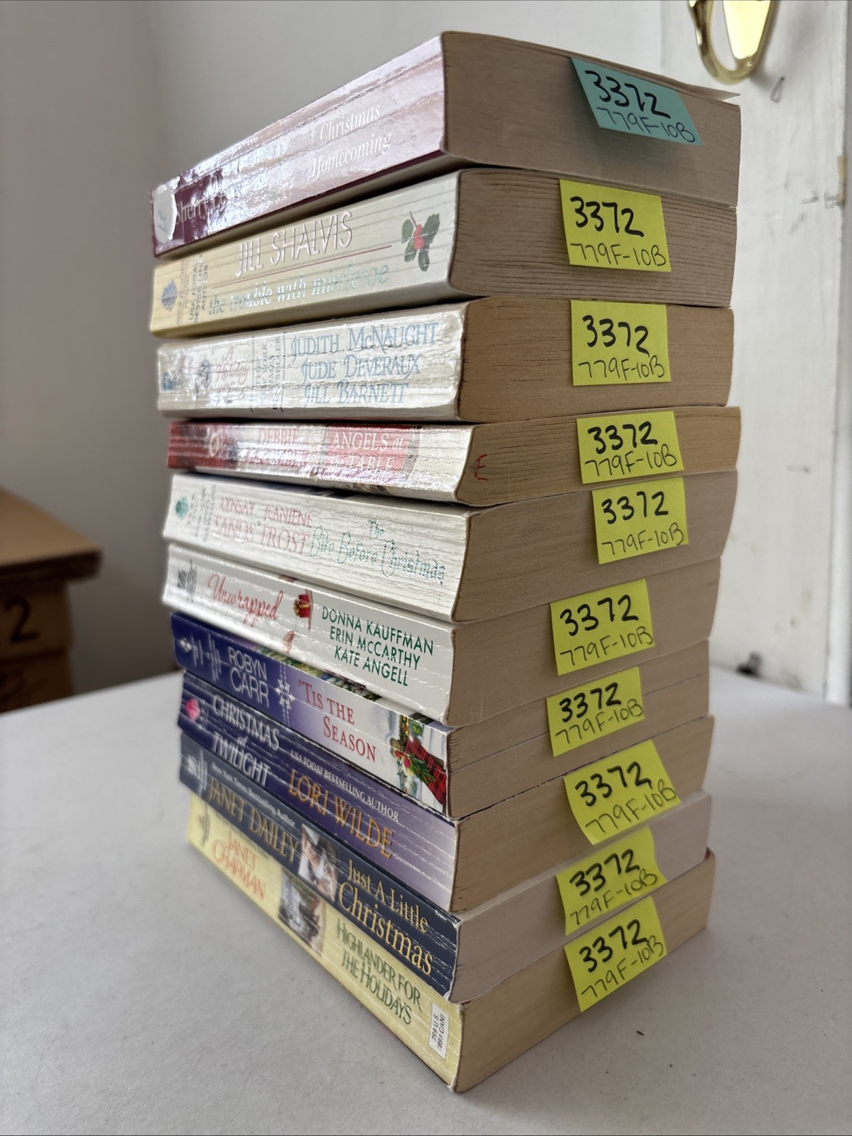 Lot of 10 Christmas Romance and General Fiction Books – Mixed Authors