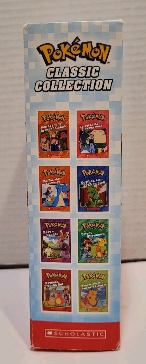 Pokémon Classic Collection Box Set 8 PB Chapter Books 1st Ed Scholastic 2017 GC