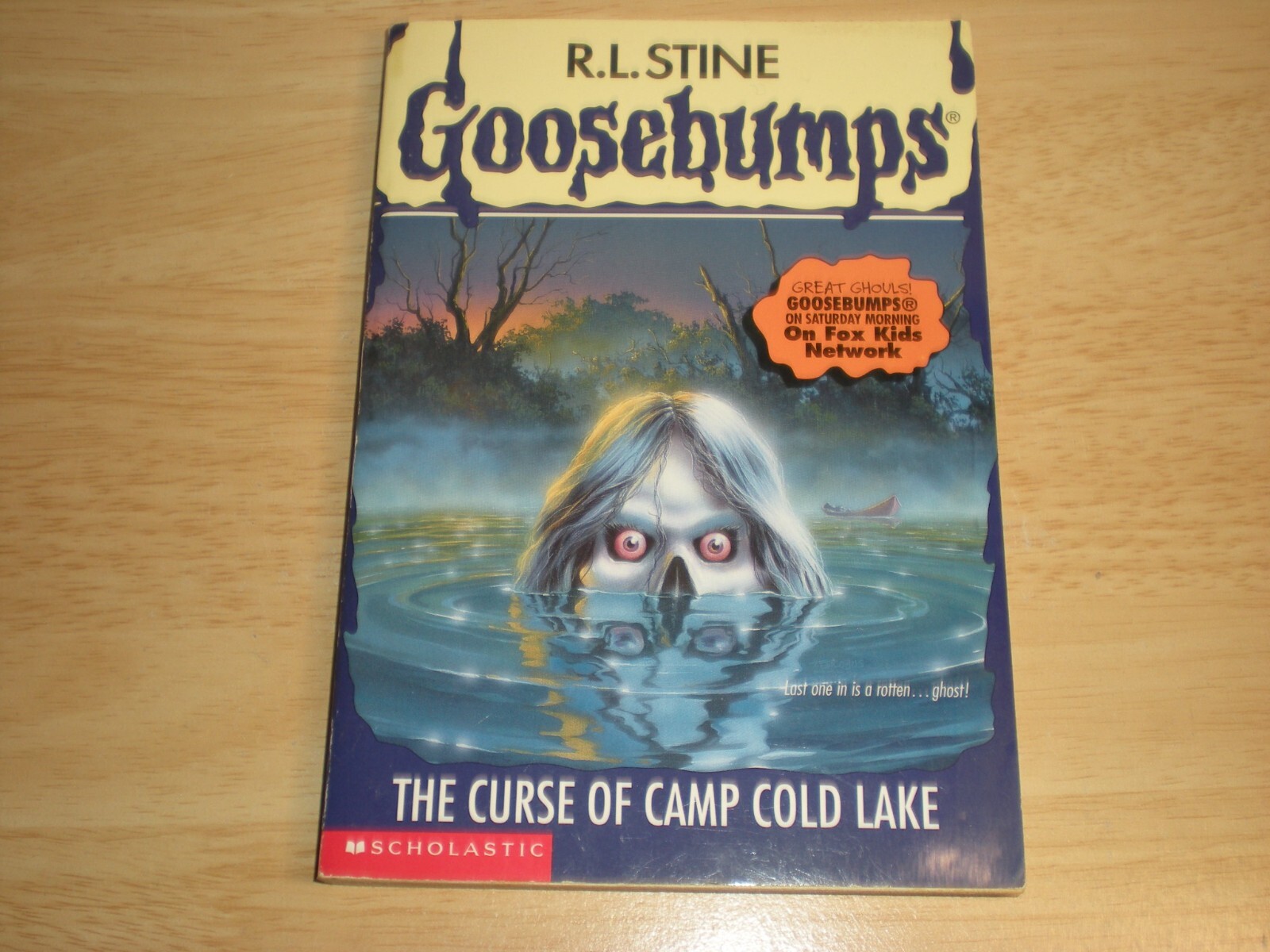 Goosebumps #56 The Curse of Camp Cold Lake R.L. Stine 1st printing vtg 1997