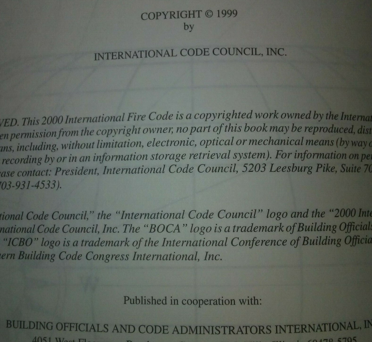 2000 International Fire Code ICC International Code Council