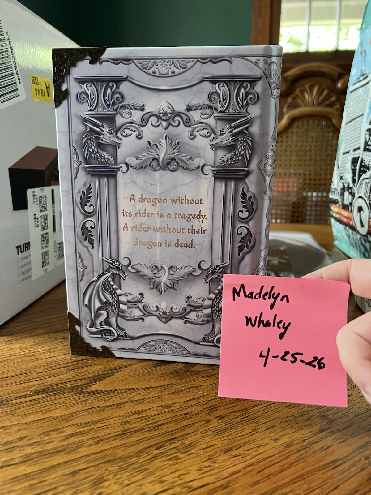 Rebecca Yarros Fourth Wing &Iron Flame Bookish Box Edition with page overlays