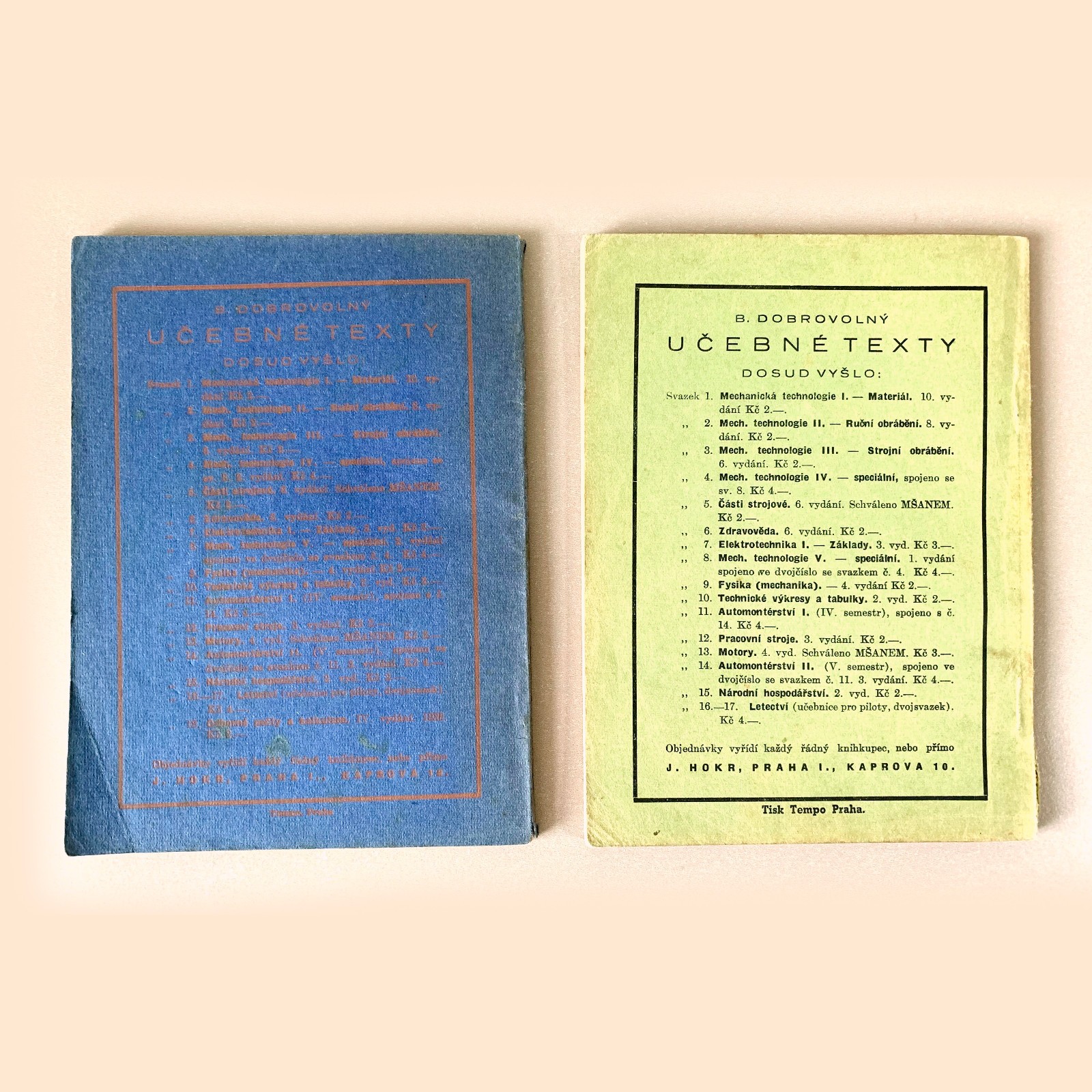 Technical Textbooks Czech 1930s Engineering Manuals Vintage Industrial Design