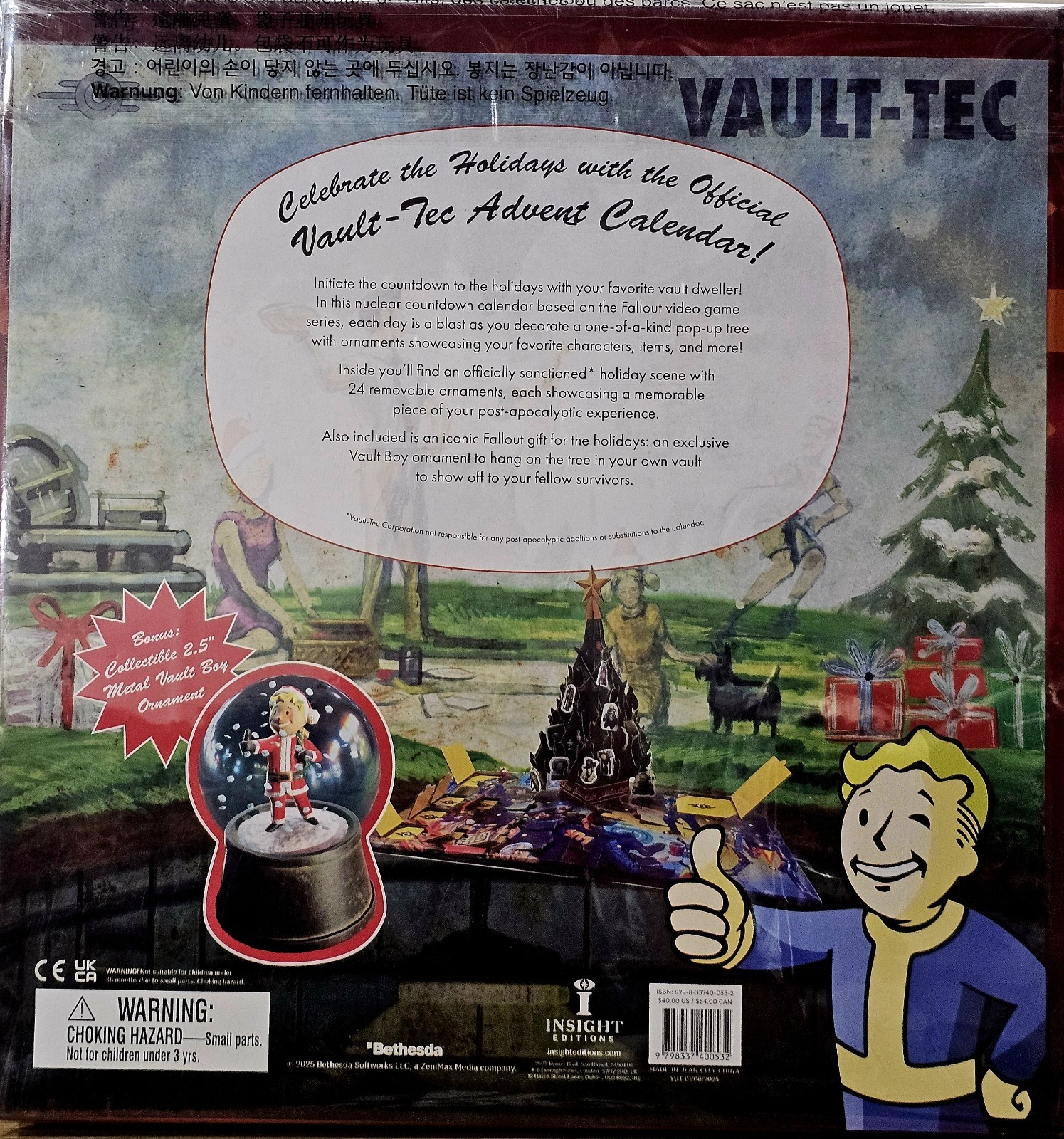 Fallout The Official Pop-Up Advent Calendar by Insight Editions, New, Free Ship!