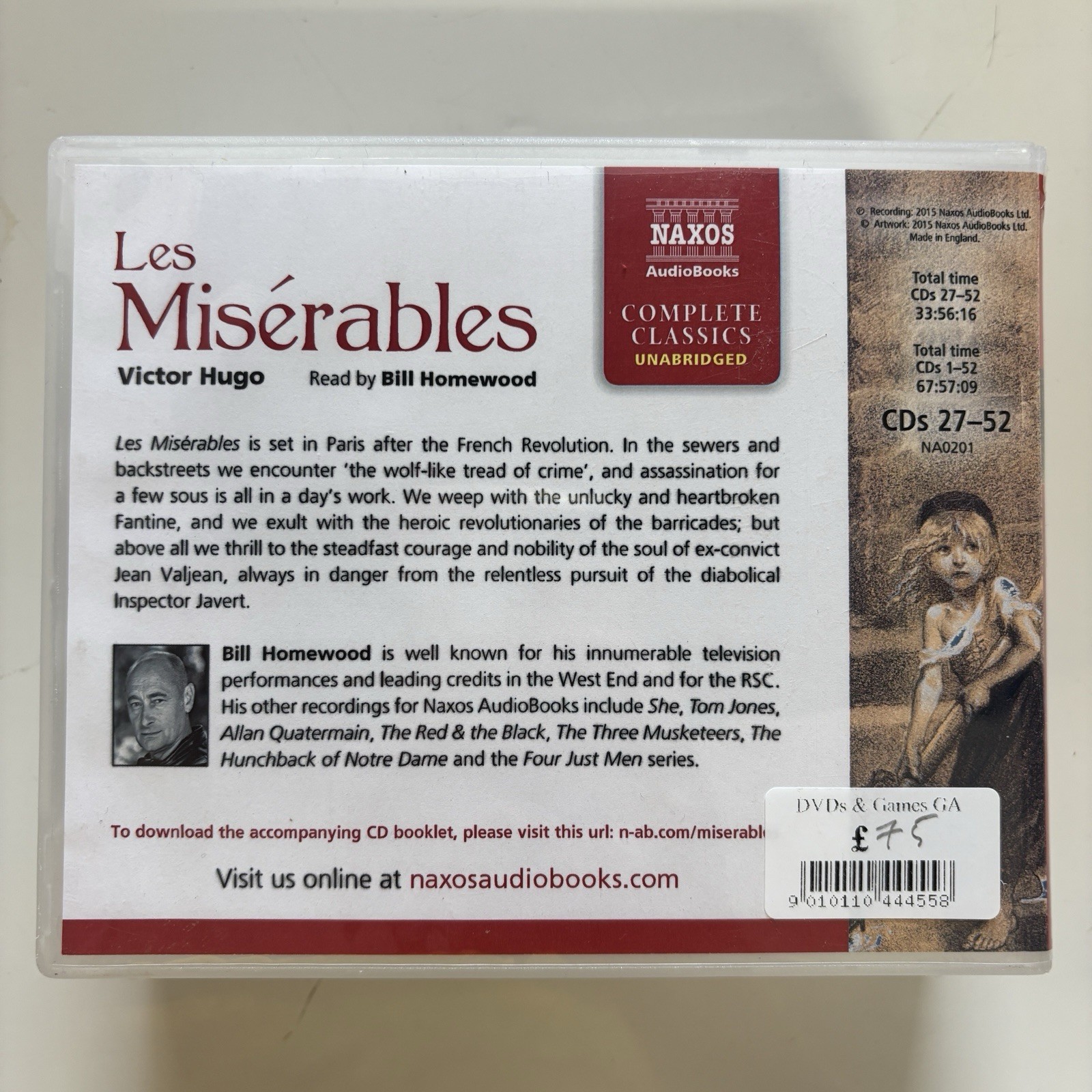 Les Miserables – Victor Hugo ( CDs 27 – 52 Unabridged Audiobook)