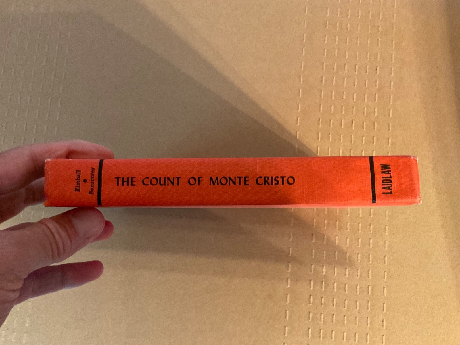 Vintage The Count of Monte Cristo Alexandre Dumas Hard Cover Red 1958 Adventure
