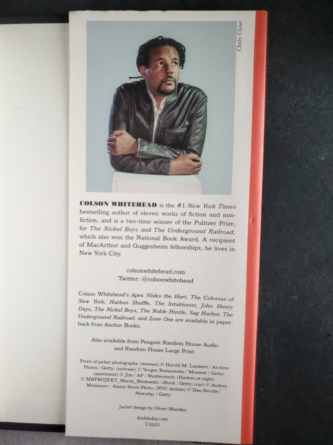 Colson Whitehead – CROOK MANIFESTO – Signed First Edition / First Printing (2023