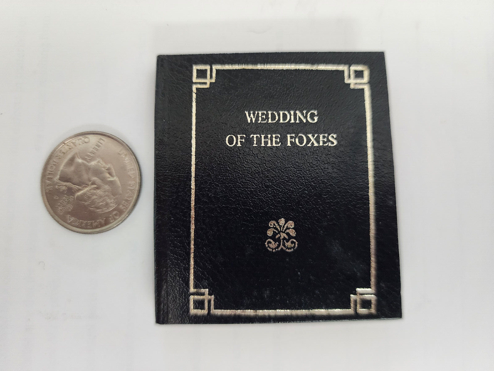 Wedding of Foxes Japanese Fables & Fantasy Hillside Press Leather Miniature Book