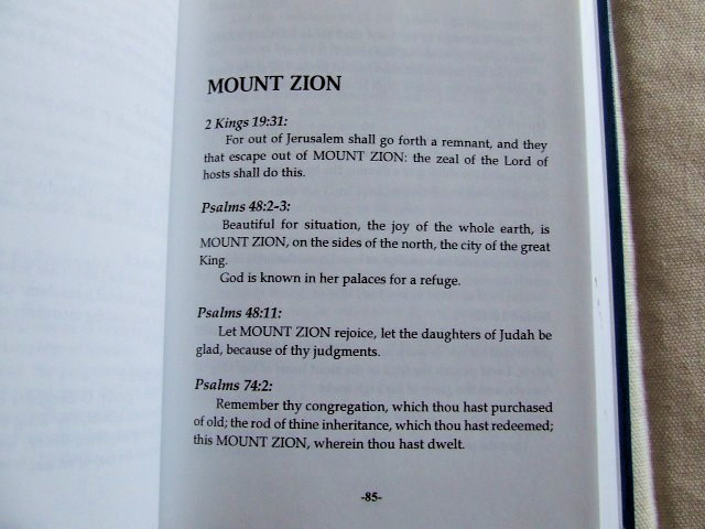 Jerusalem, Zion, Israel and the Nations by Ruth Ward Heflin 1994 HC