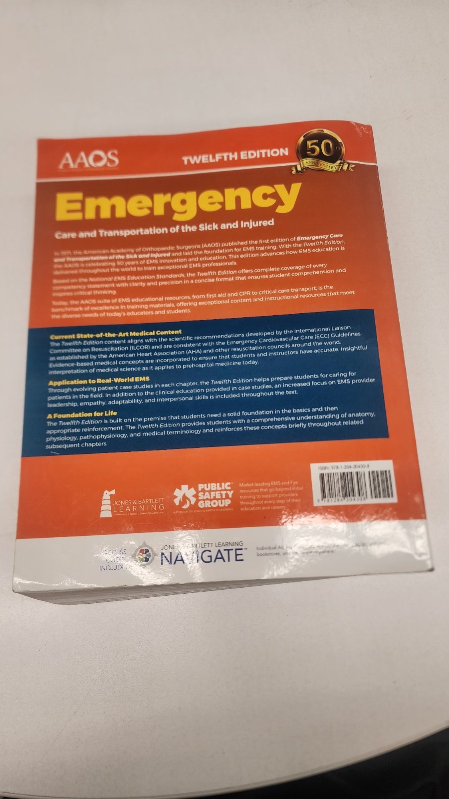 Emergency Care and Transportation of the Sick and Injured Textbook. 12th Edition