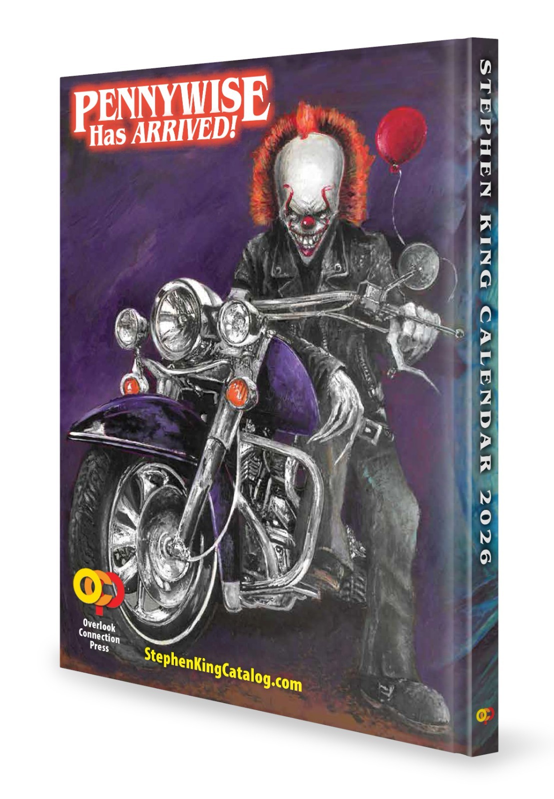 FREE SHIPPING! Stephen King 2026 Calendar IT Pennywise 40th! IN STOCK! New!