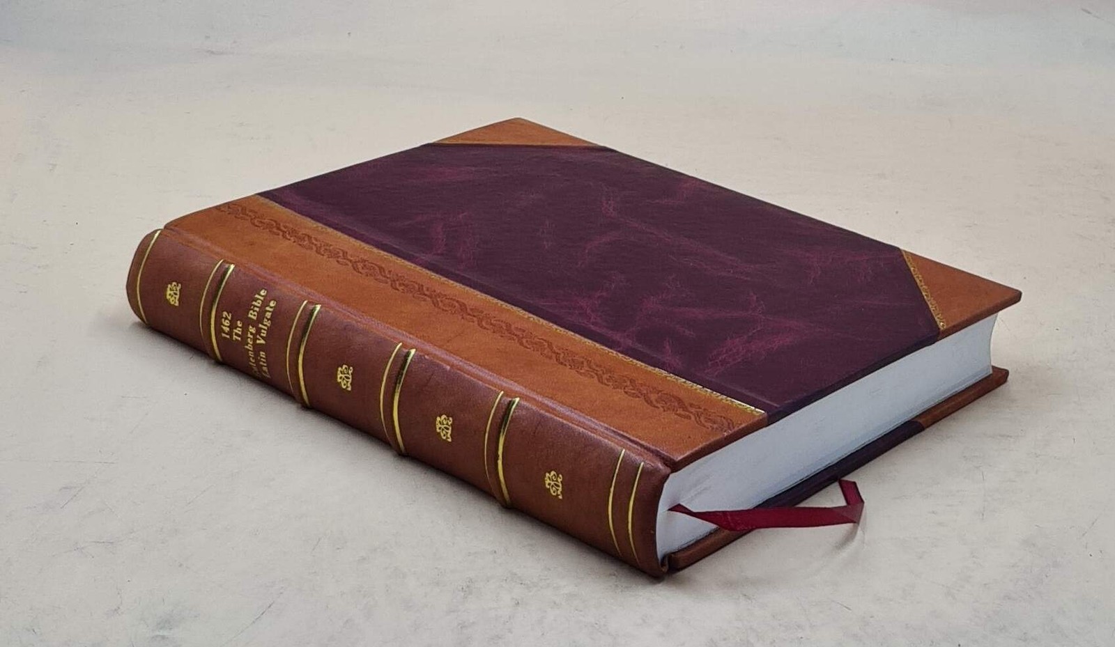 1462 The Gutenberg Bible Latin Vulgate [LEATHER BOUND]