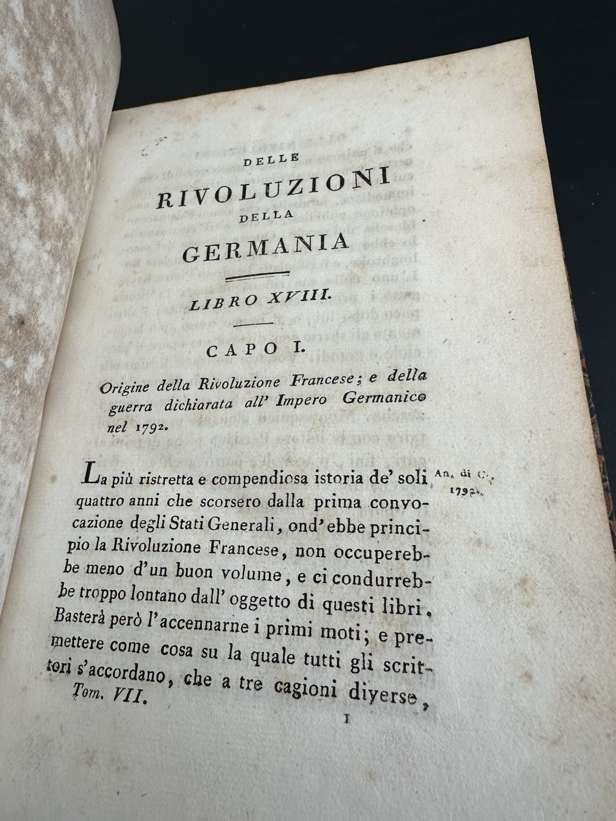 Revolutions of Germany by Carlo Denina Vol 7 1804 – Florence – Gugleilmo Piatti