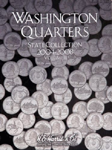 State Quarter Collection Coin Folder Album Vol ll 2004-2008 by H.E. Harris