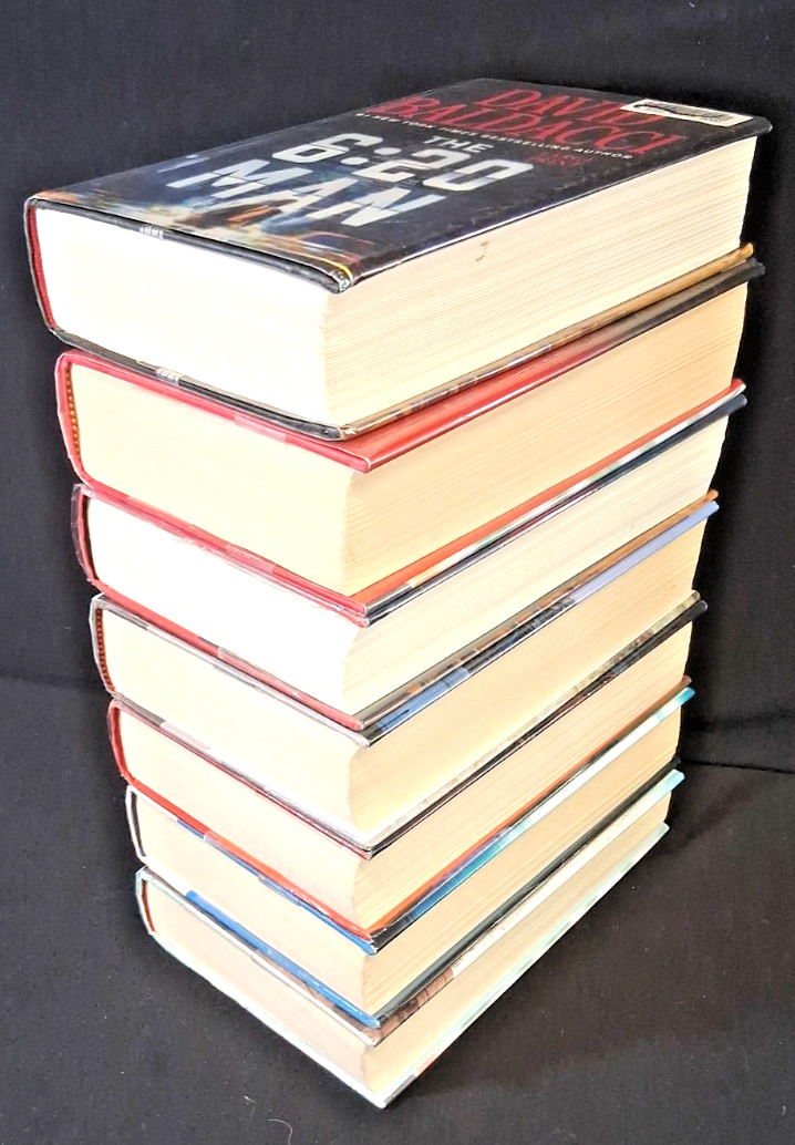 Lot 7 David Baldacci Novels Hardcovers Various LARGE PRINT Ex Lib. GHPL