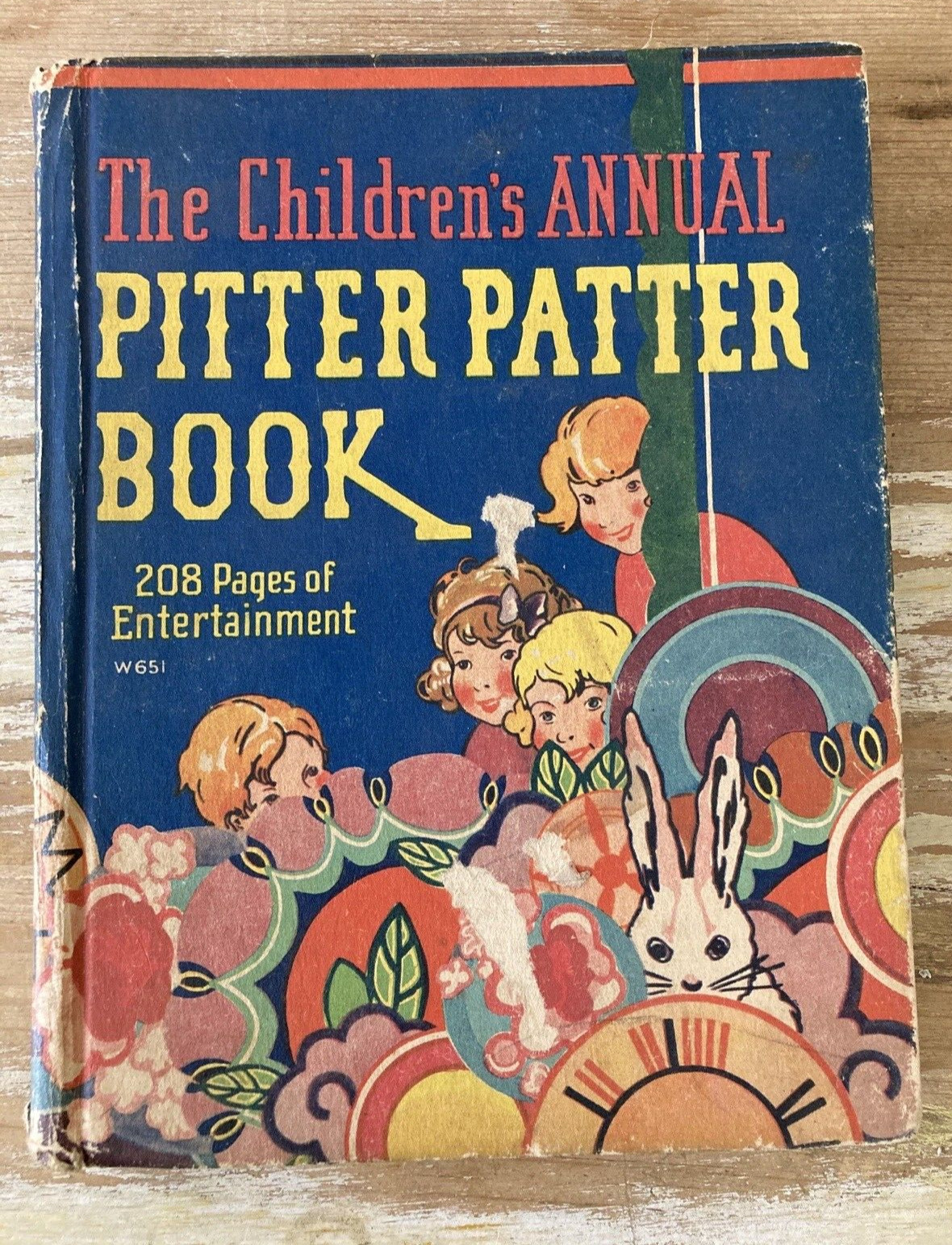 Vintage children’s activity Annual Pitter Patter Book Whitman Publishing 1929