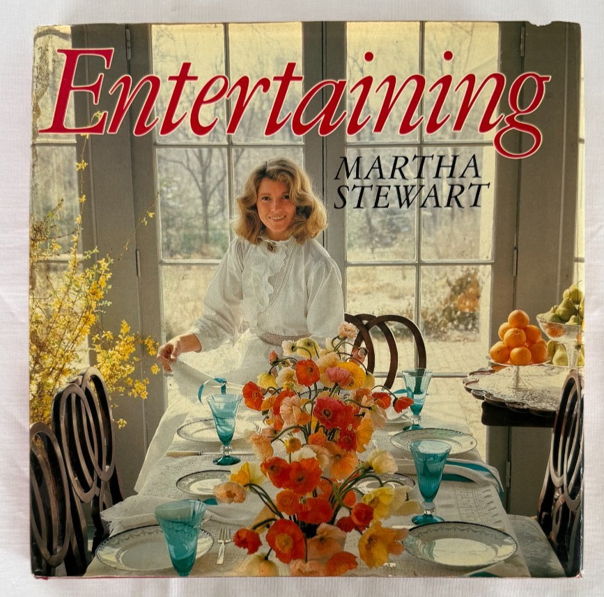 Entertaining Martha Stewart Cookbook Hardcover 1982 Clarkson Potter Vintage