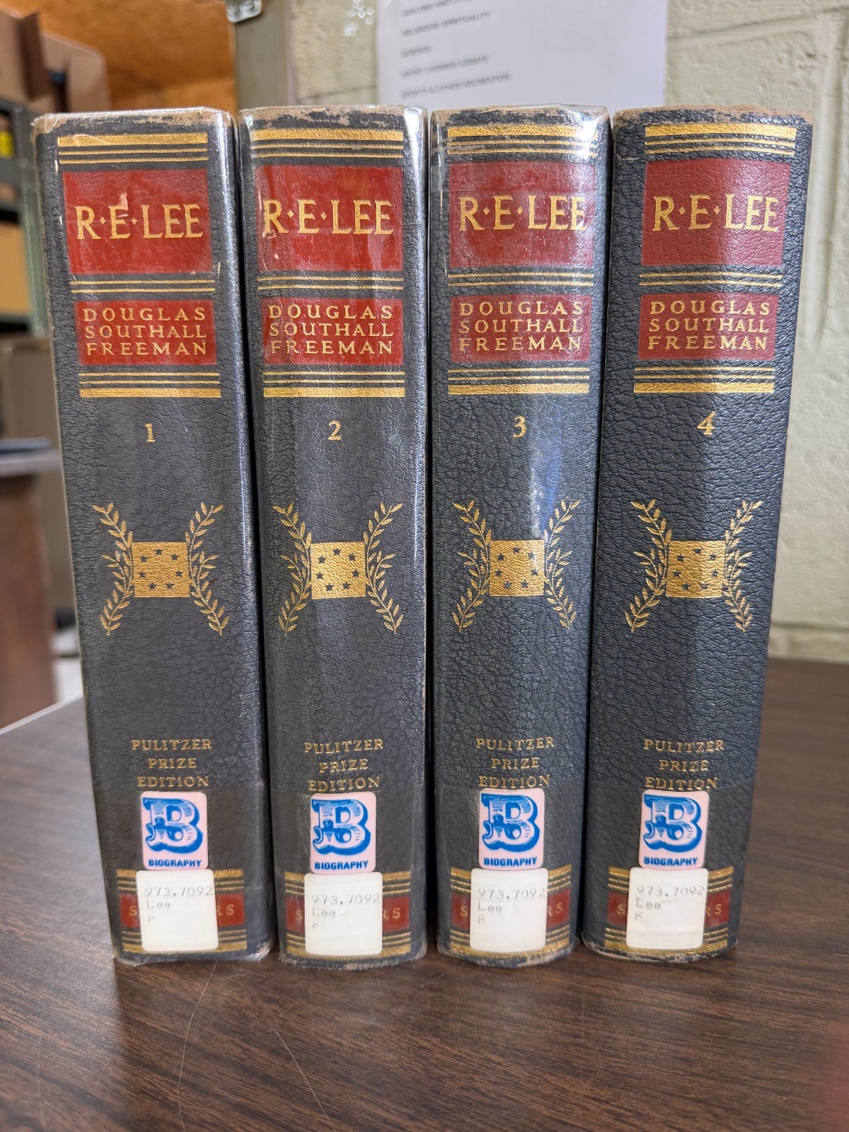 R. E. Lee by Douglas Southall Freeman 4 Vol Pulitzer Prize Edition 1936