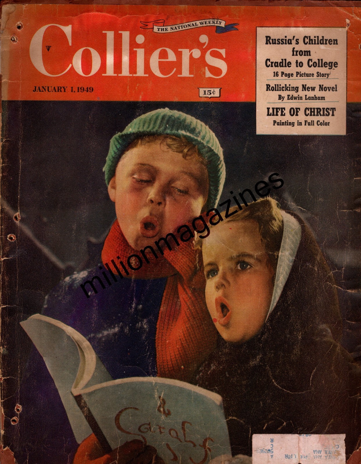 1949 Colliers January 1 – Johnstown NY; Russia children – 16 pages; Postmen