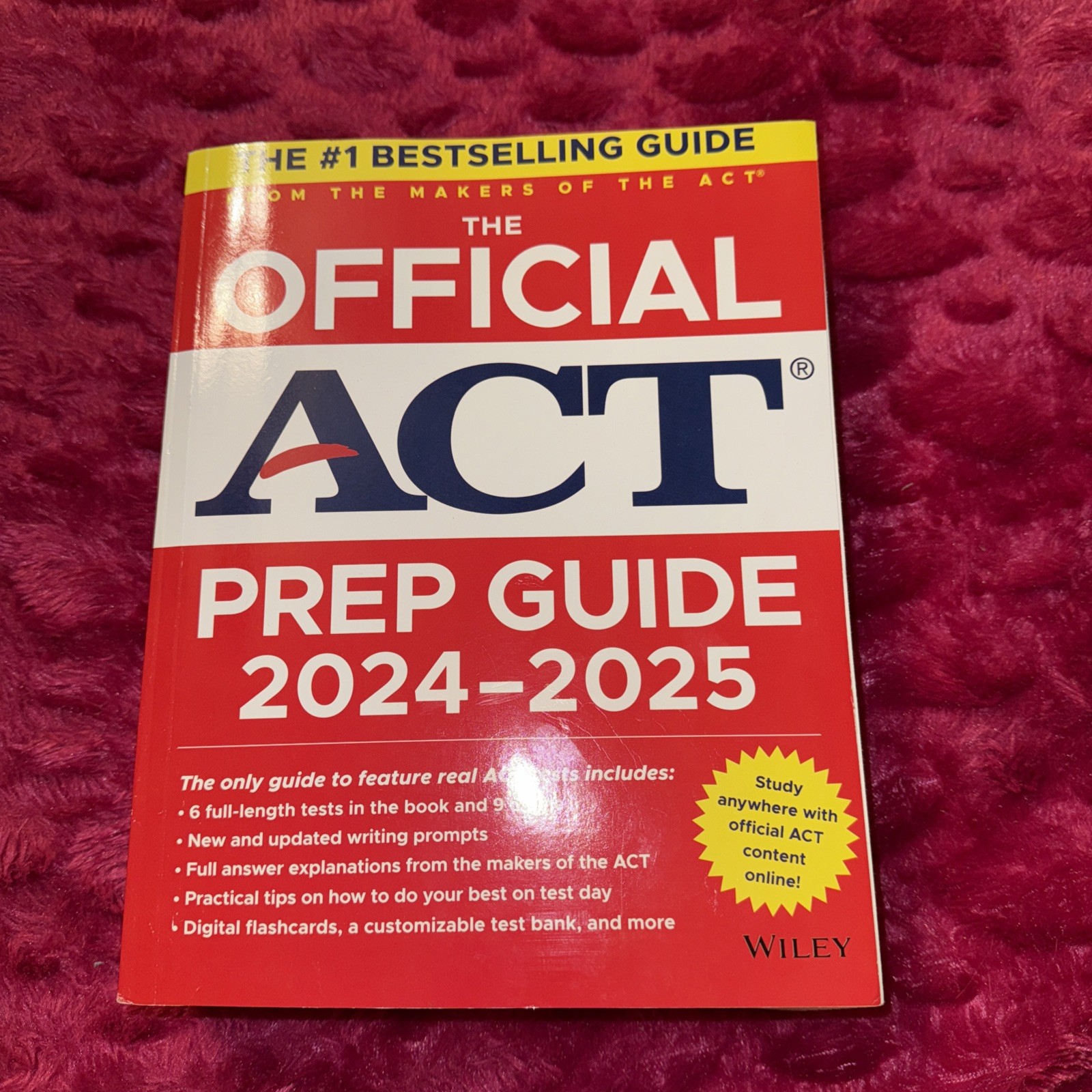 Official Act Prep Guide 2024-2025 : Book + 8 Practice Tests + 400 Flashcards