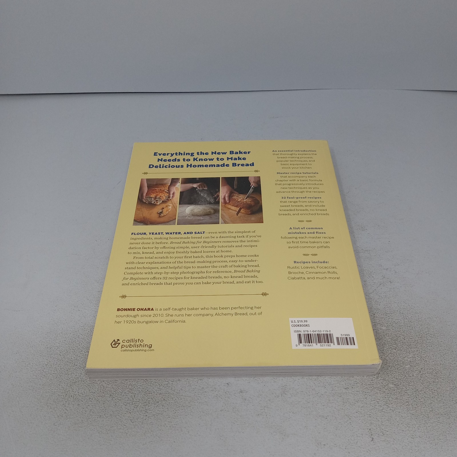 Bread Baking for Beginners: 2018 Callisto Publishing Paperback by Bonnie Ohara