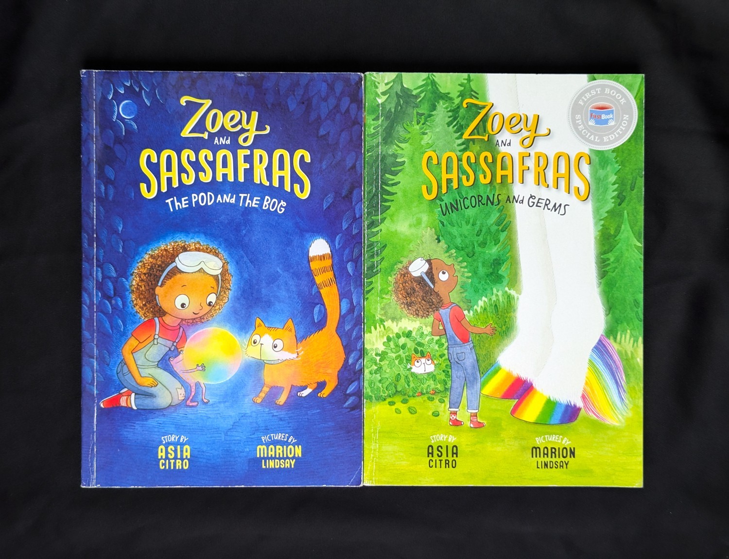 Lot Of 7 Asia Citro Books Zoey & Sassafras Pod Bog Caterflies Monsters Wishypoof