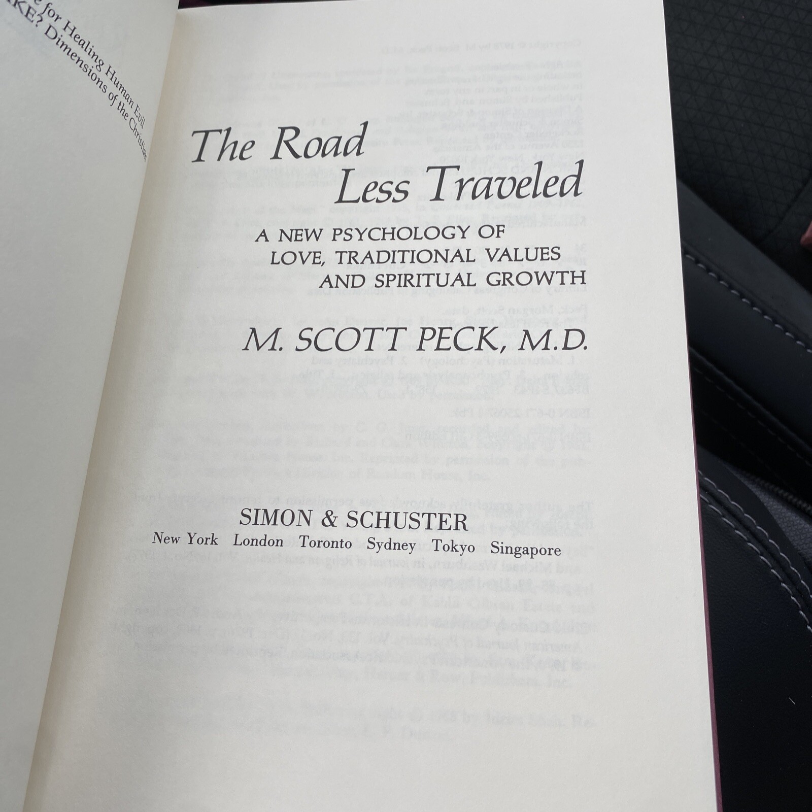 M. Scott Peck The Road Less Traveled Gift Edition With Slipcover
