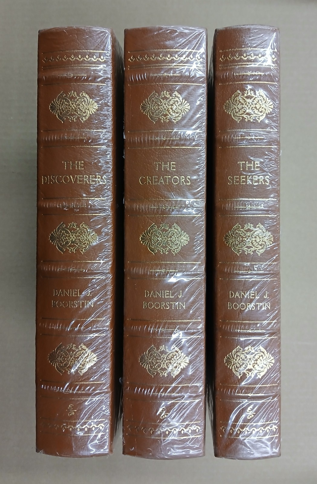 Easton Press DISCOVERERS CREATORS SEEKERS Daniel J. Boorstin 3 Volumes SEALED