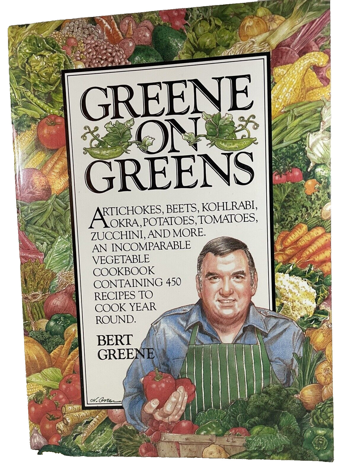 Greene on Greens Recipe Cookbook Softcover By Bert Greene 1984 432 Pages