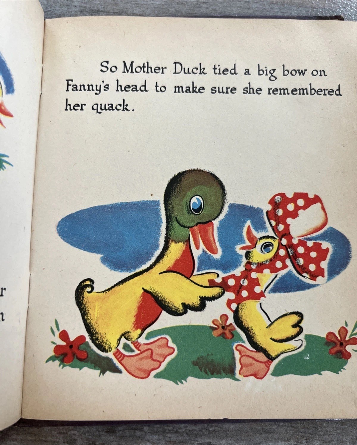 FANNY FORGOT. 1946 Whitman Tell A Tale Book #869