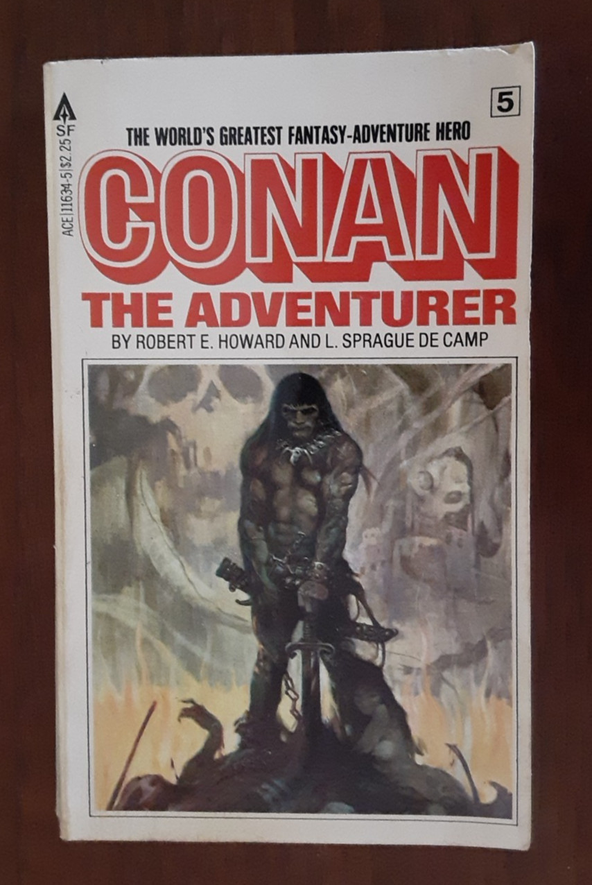 Lot of 5 Vintage CONAN Paperback Books Hyborian Age Stories Ace Sci Fi TOR