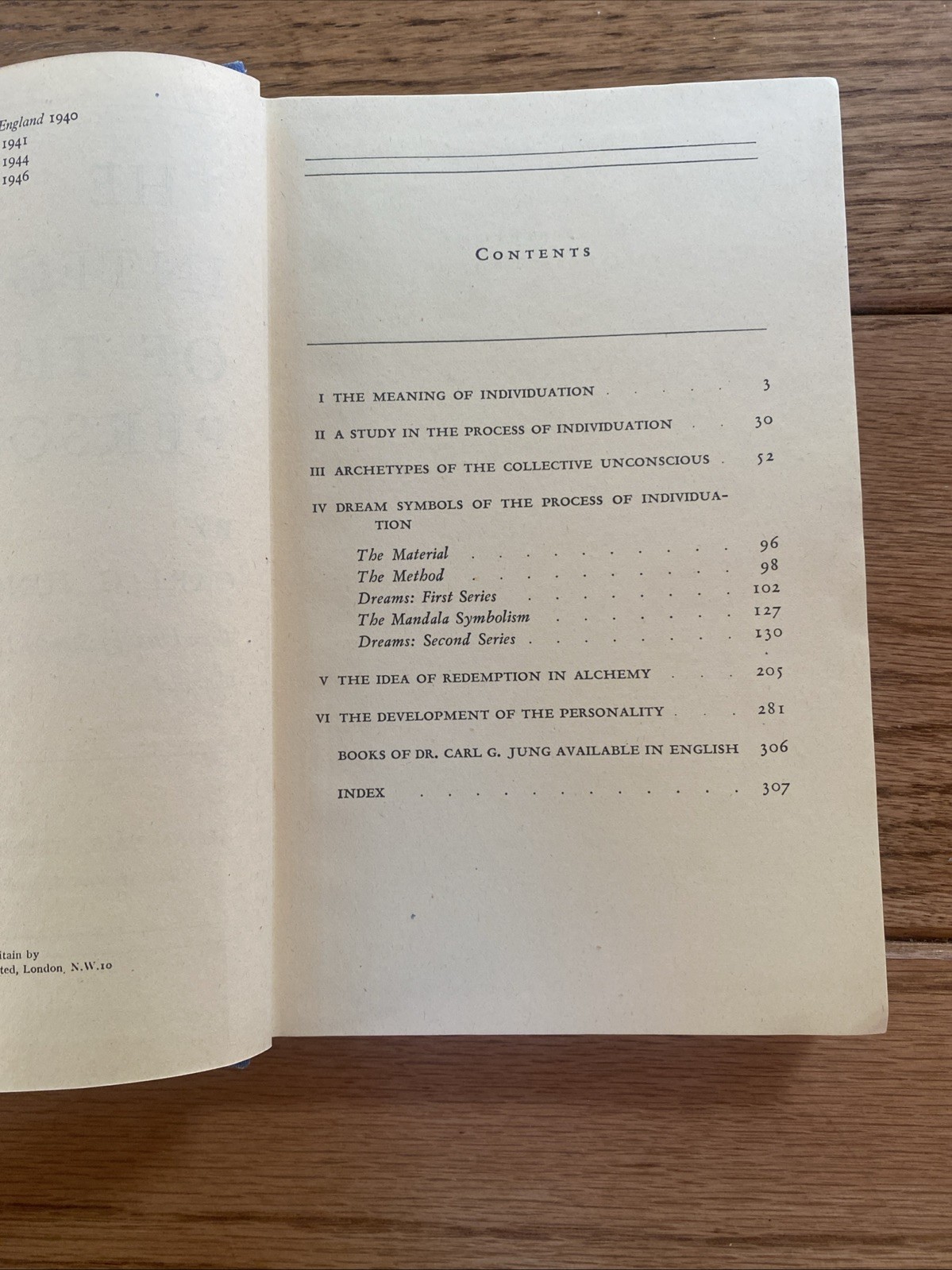 The Integration of the Personality Carl C Jung 1st Edition 1946 HC 4th Printing