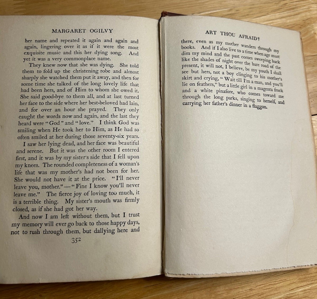 1915 PETER & WENDY/MARGARET OGILVY BY J M BARRIE; Charles Scribner’s Sons