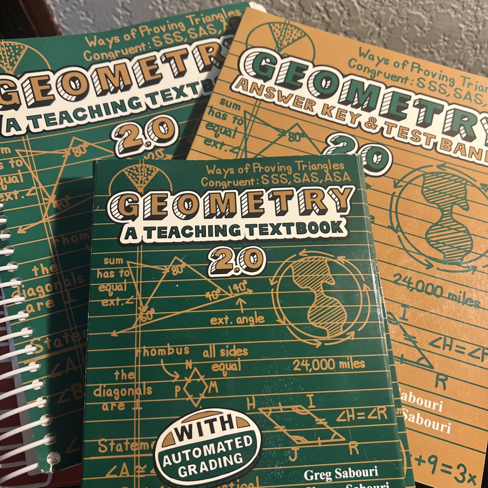 Geometry A Teaching Textbook 2.0 Complete Set 12 CDs Workbook Answer Key