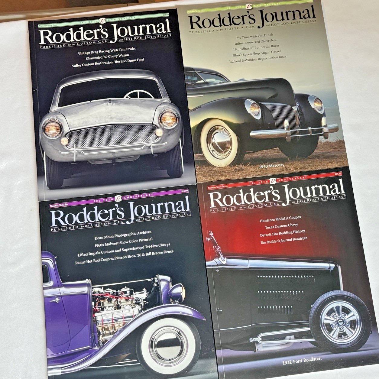 The Rodder’s Journal Magazine Lot #60-67 Hot Rod Ford Roadster Custom