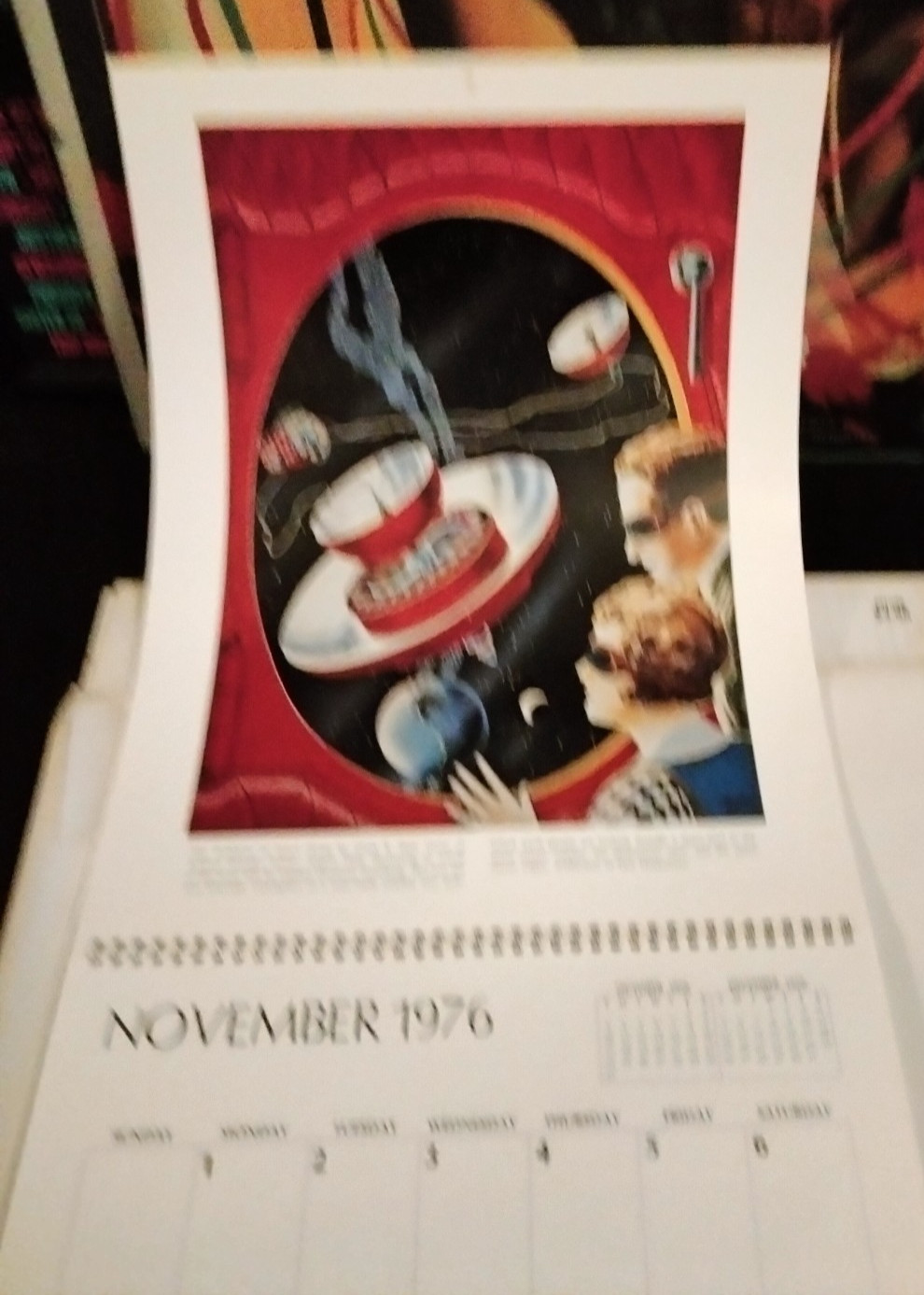 NEW SEALED THE WORLDS OF FANTASY CALENDAR 1976 SCIENCE FICTION VINTAGE ART SCIFI