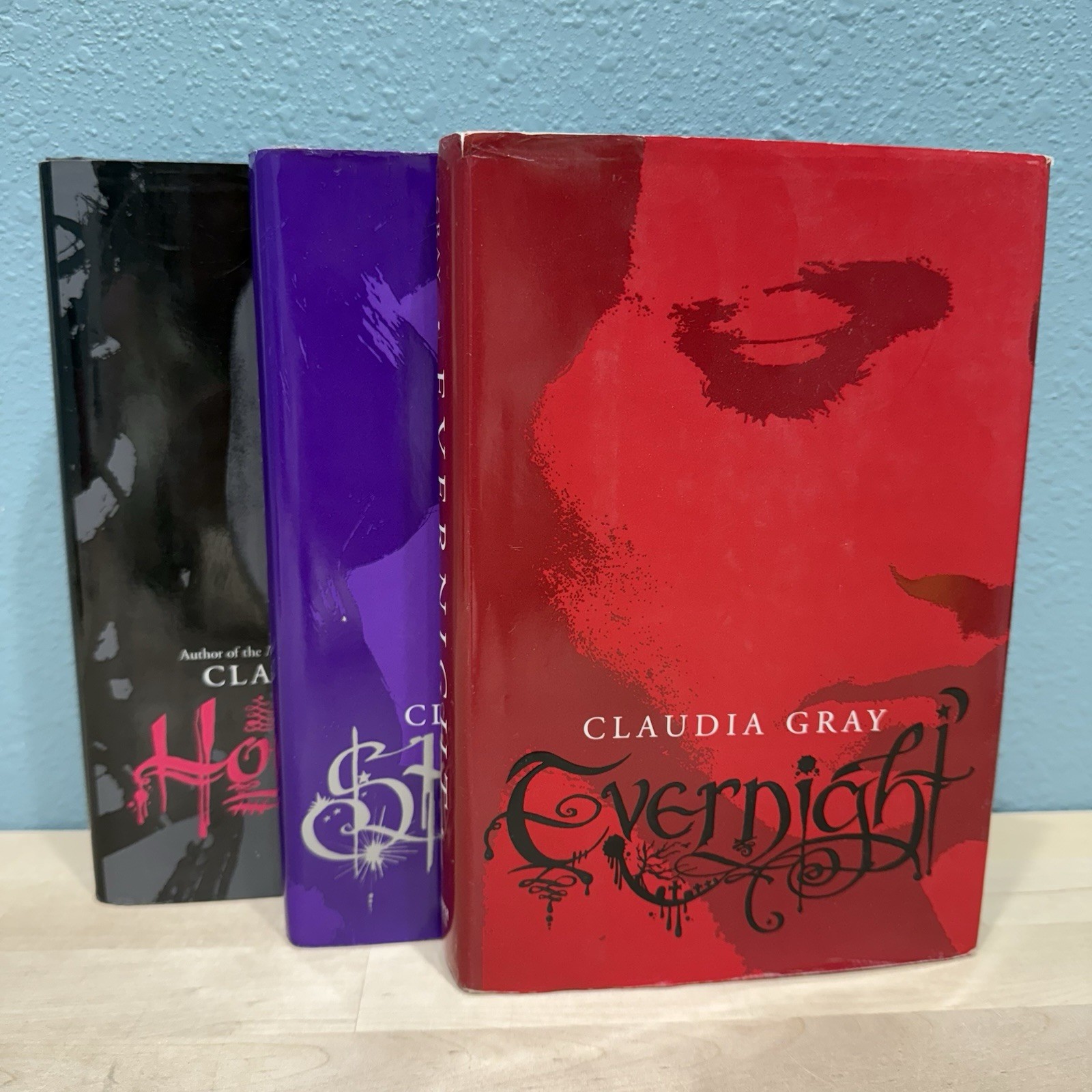 Evernight Hardcover Series First Edition Claudia Gray Books 1-3 Vampire Thriller