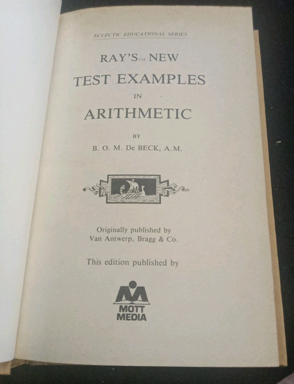 Ray’s New Test Examples In Arithmetic HC 1985