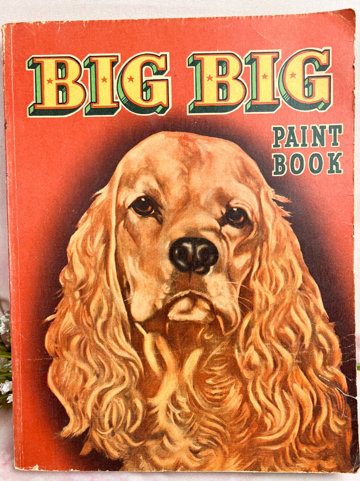 1946 Whitman Publishing BIG BIG PAINT BOOK Children’s Coloring Book *READ*