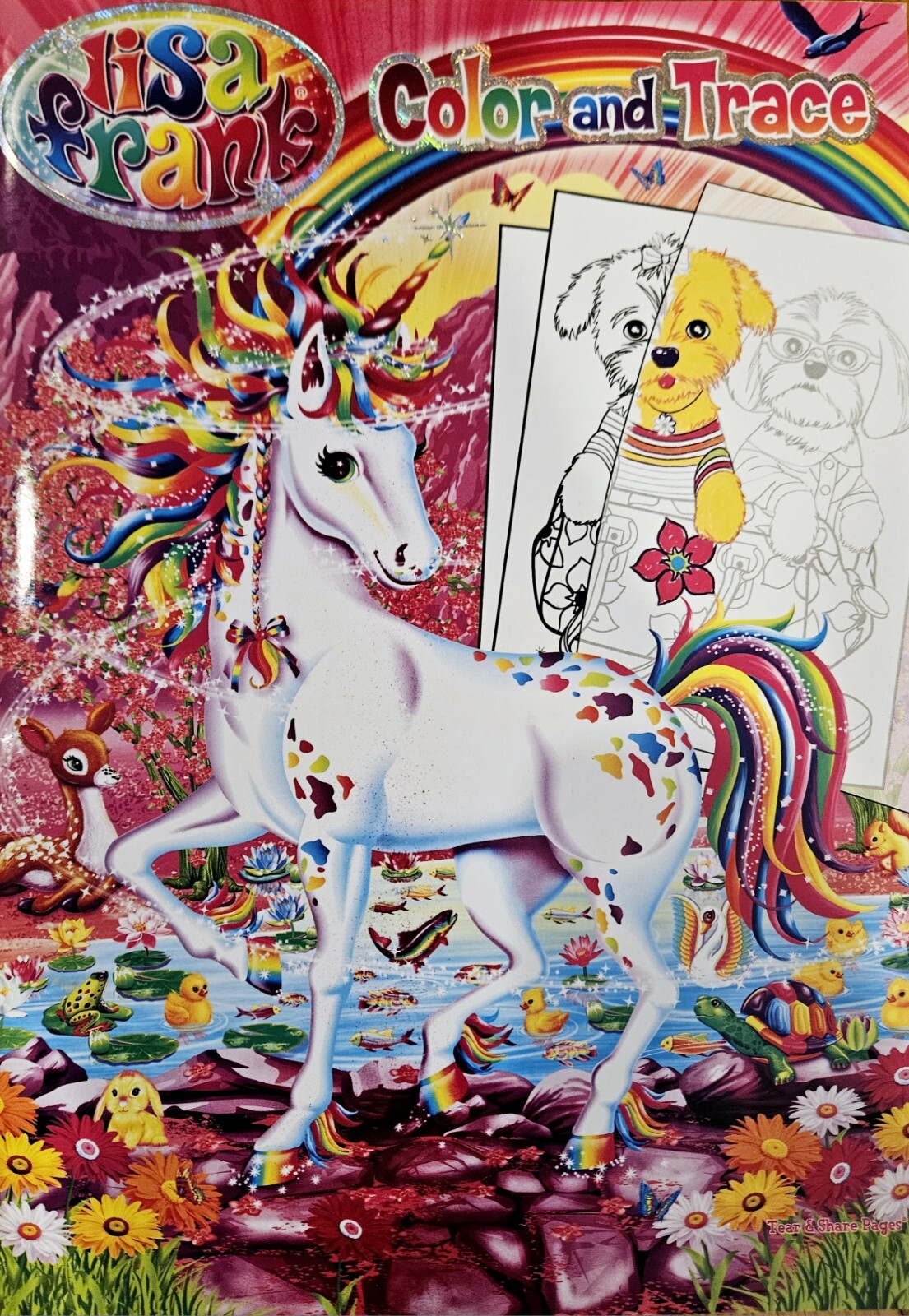 Lisa Frank Ultimate Gift Set Jumbo Coloring & Activity Books Plus 600+ stickers!